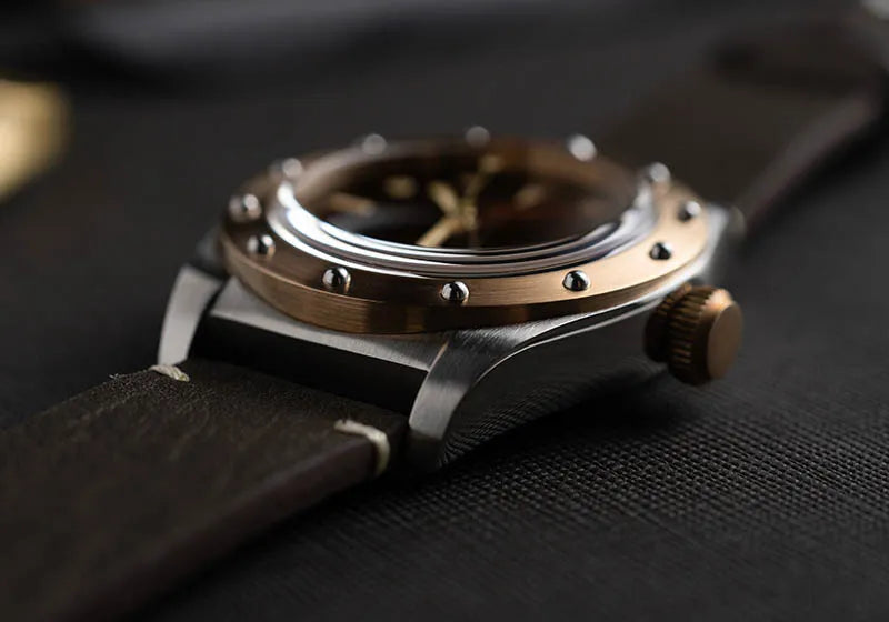 Baltany B4030 Bronze Automatic Watch – NH38 Luminous 20ATM Water Resistant