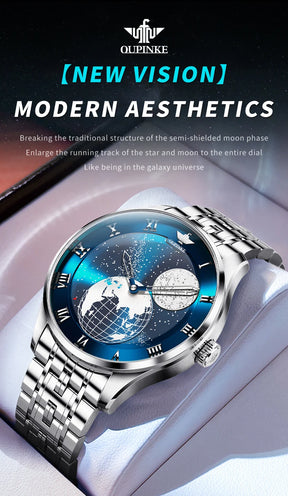 OUPINKE 3230 Automatic Mechanical Watch – Luxury Men’s Steel Watch