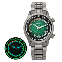 BERNY Men's Automatic Titanium Diver Watch – 20ATM Waterproof Sapphire Luminous