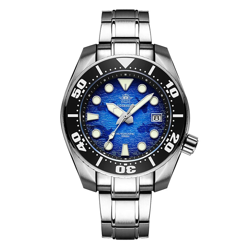 ADDIESDIVE AD2102 Automatic Dive Watch – 200m Water Resistant, BGW9 Super Luminous Men's Watch
