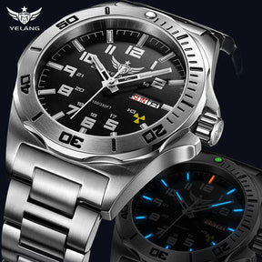 Yelang V1019 44MM Men's Watch NH36 100M Deep Diving Mechanical Automatic Watch