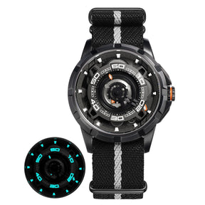 BERNY Automatic Skeleton Watch for Men – 3D Dial, Sapphire Crystal, 5ATM