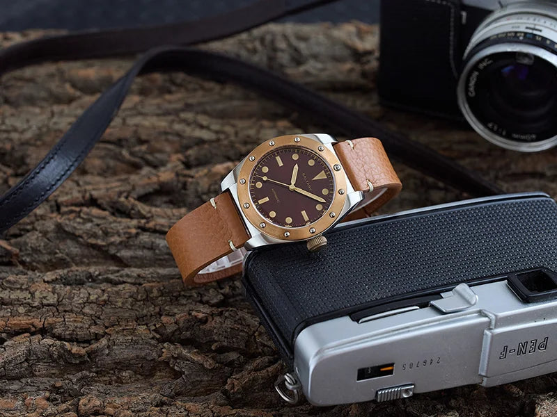 Baltany B4030 Bronze Automatic Watch – NH38 Luminous 20ATM Water Resistant