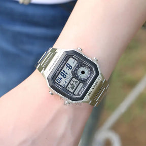 Casio Men's Sports Watch – Digital LED, Quartz, Waterproof Military Style