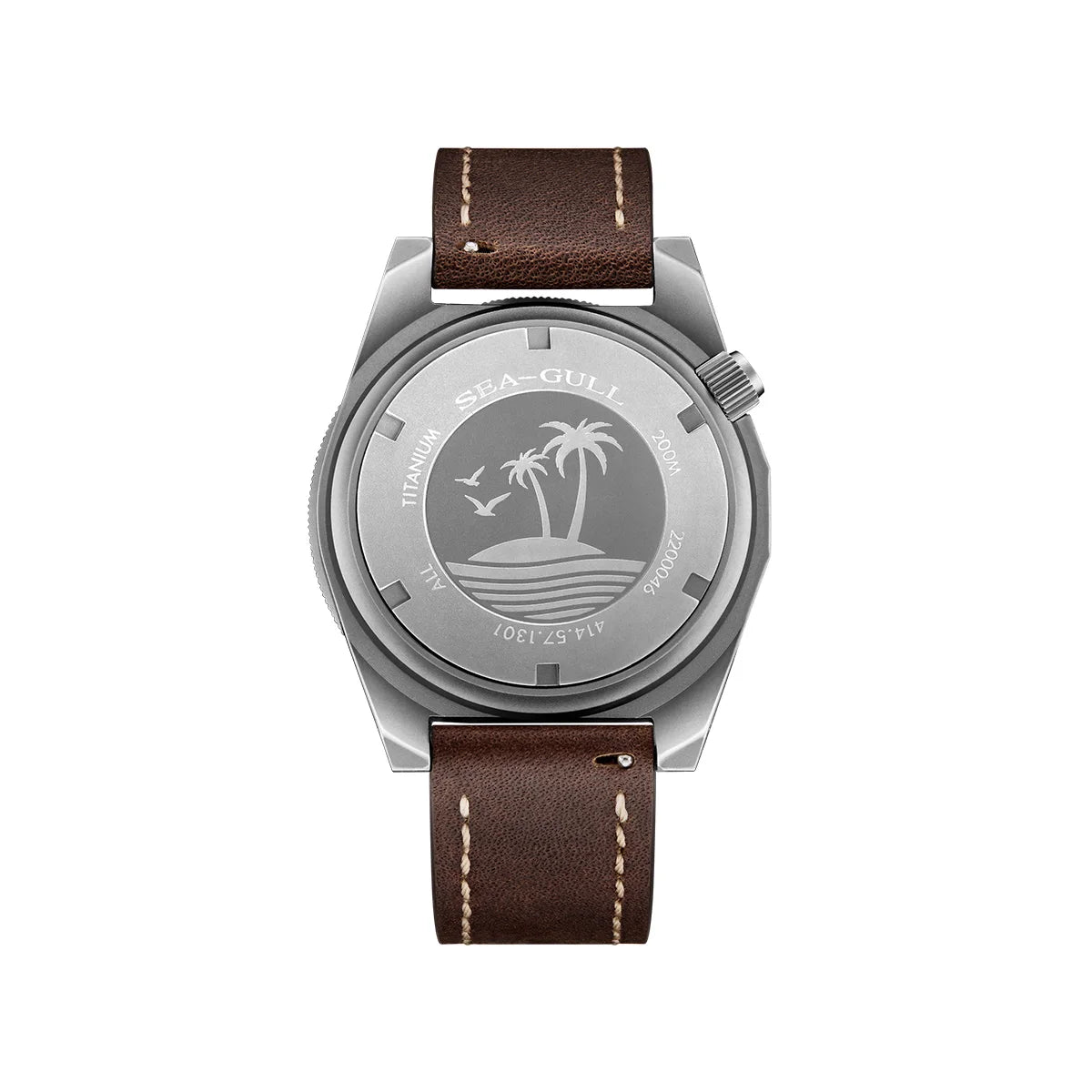 Seagull Men’s Automatic Mechanical Dive Watch – Titanium, Sapphire Glass