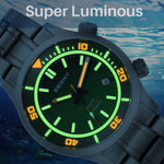 BERNY Men’s Titanium Diver Watch – Automatic, 20ATM