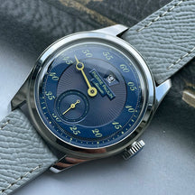 Pierre Paulin Jumping Hour Men's Automatic Watch 38mm – ST17 Salmon Dial Vintage Date