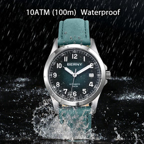 BERNY Men's Automatic Watch – ST2130 Sapphire 10ATM Waterproof Luminous