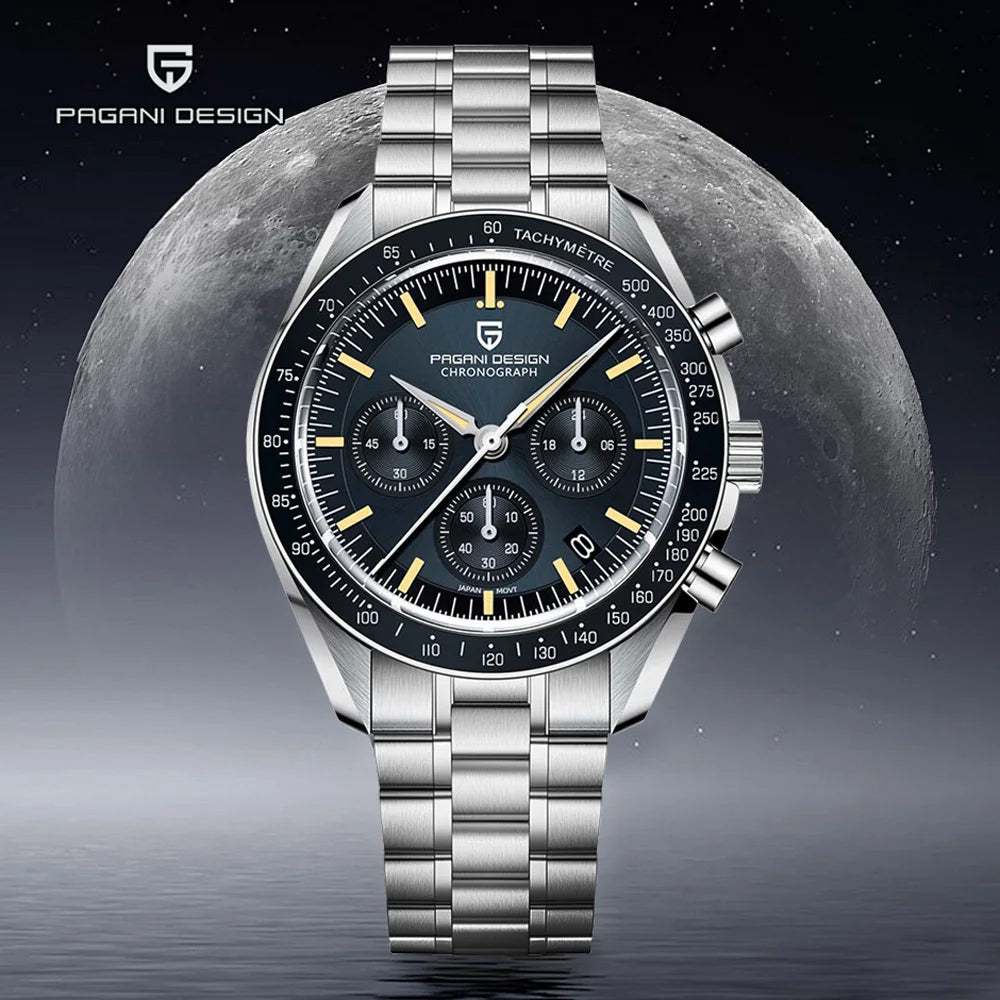 Pagani Design VK63 Moonphase Chronograph Watch – Sapphire, Luminous