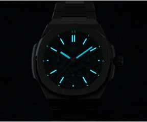 San Martin SN0075 Men's Automatic Watch 43mm – Miyota 9120 Multifunction Waterproof Luminous