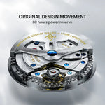 AGELOCER Budapest Men's Automatic Watch – Steel Strap Business Dress with Calendar
