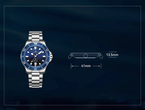 Seagull Ocean Series Men's Automatic Dive Watch 41mm – 300M Waterproof Luminous 1218