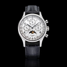 Sugess Men’s Chronograph Watch – ST1908 Mechanical, Moonphase, Swan Neck, Sapphire Crystal