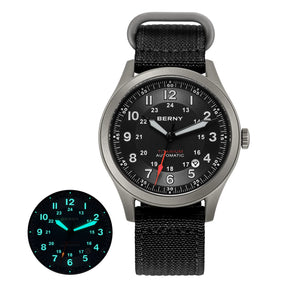 BERNY Men's Automatic Full Titanium Watch