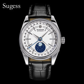 Sugess Men’s Automatic Watch 40mm – ST2108 Movement, Moonphase, Sapphire Crystal