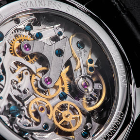 Sugess Men’s Chronograph Watch – ST1908 Mechanical, Moonphase, Swan Neck, Sapphire Crystal