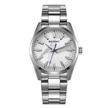BERNY Women's Quartz Watch 39mm – Sapphire AR Coated 100M Waterproof Stainless Steel