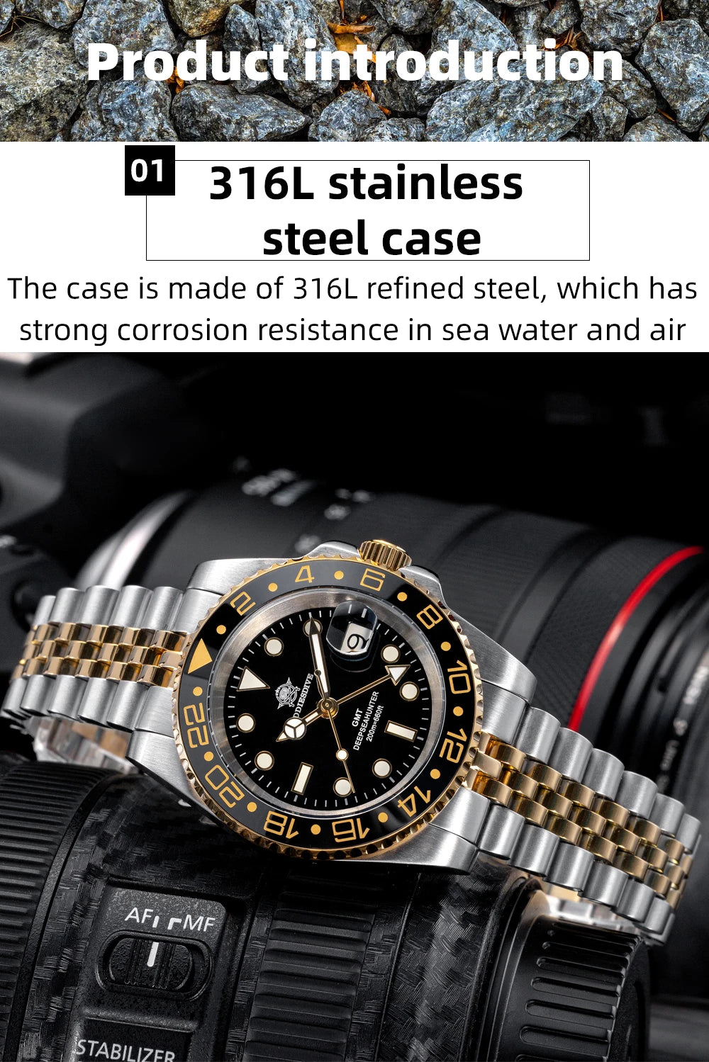 ADDIESDIVE AD2050 GMT Watch