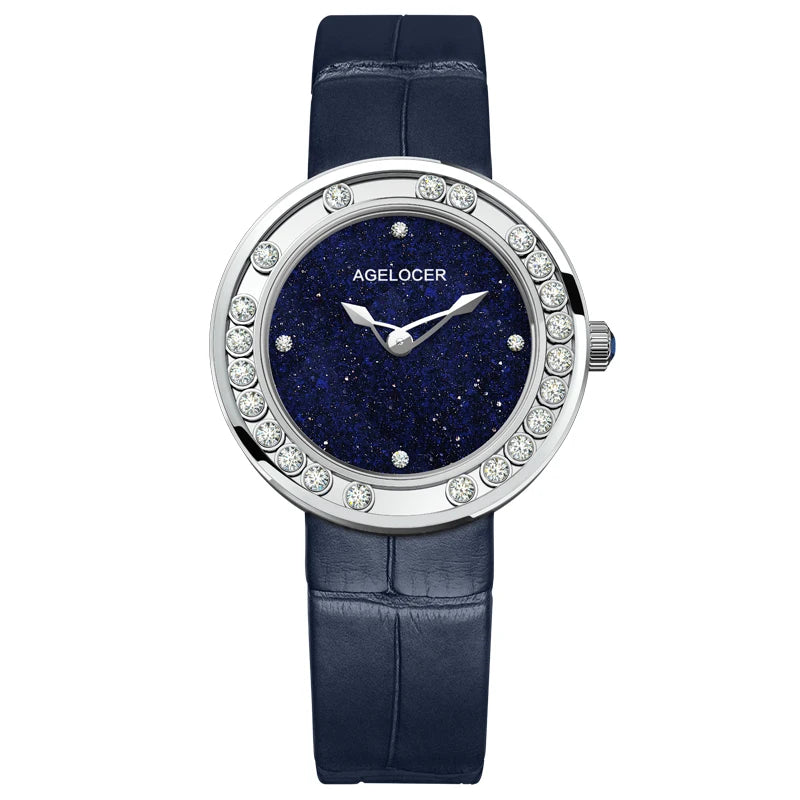 AGELOCER Baikal Diamond Women’s Watch – Luxury Quartz Wristwatch