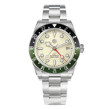 San Martin SN0109 GMT Automatic Watch – 39mm Sapphire Crystal, NH34 GMT Men's Luxury Watch