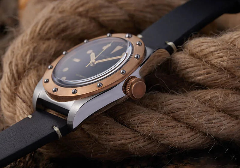 Baltany B4030 Bronze Automatic Watch – NH38 Luminous 20ATM Water Resistant