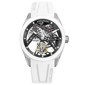 AGELOCER Men’s Tourbillon Watch – 80 Hour Power Reserve, Sapphire, 42mm