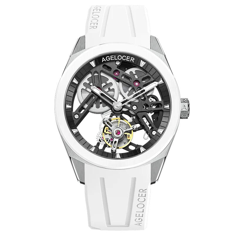 AGELOCER Men’s Tourbillon Watch – 80 Hour Power Reserve, Sapphire, 42mm