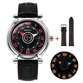 BERNY Miyota 8215 Automatic Men’s Watch – Sapphire, Super Luminous