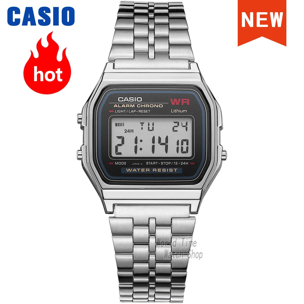 Casio Men’s Digital Watch – Silver, LED, Waterproof, Sport Style