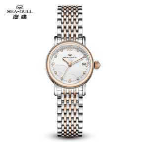Seagull Women’s Automatic Watch 1074L – Luxury Floral Diamond Mechanical Wristwatch for Ladies