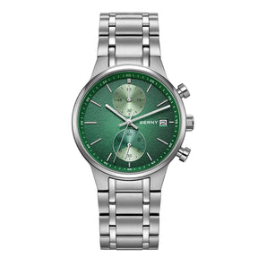 BERNY Watches for Men Fashion Casual Multi-function Chronograph Quartz Men's Watch Luminous Date Colorful Sports Wristwatch
