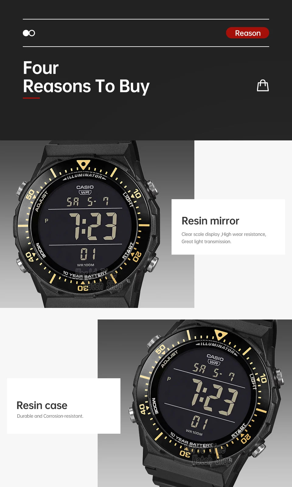 Casio AE-1700H-1B Men's Digital Watch – 2026 Model Sport Multifunction