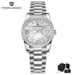 PAGANI DESIGN 32MM Women’s Quartz Watch – Luxury Waterproof Sapphire Crystal Dress Watch