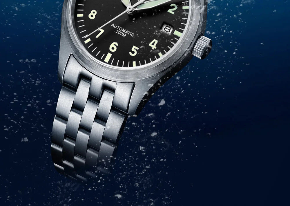 ADDIESDIVE Luxury Men's Business Watch 316L Stainless