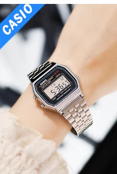 Casio Men’s Digital Watch – Silver, LED, Waterproof, Sport Style