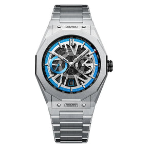 BONEST GATTI Men's Automatic Skeleton Watch – Mechanical, Luminous & Waterproof