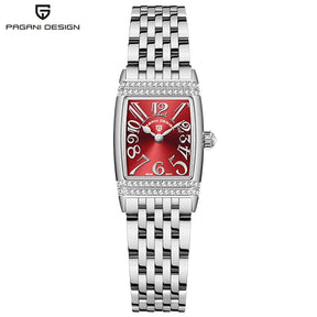 PAGANI DESIGN Women’s Quartz Watch 22mm – Sapphire Crystal, Stainless Steel, 50m Water Resistant