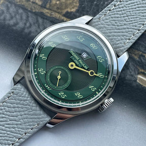 Pierre Paulin Jumping Hour Men's Automatic Watch 38mm – ST17 Salmon Dial Vintage Date